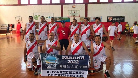 Perú tuvo destacada participación en los Panamericanos de Maxi Básquetbol Paraná 2022. (Foto: Difusión)