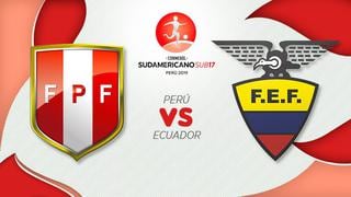 Perú vs. Ecuador: ¿Cómo y dónde ver por TV gratis el partido decisivo por el Sudamericano Sub 17?