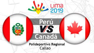 EN VIVO HOY, Perú vs. Canadá: sigue online desde el Callao y gratuitamente el partido por Panamericanos 2019