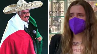 Nieta de Vicente Fernández llora al hablar de su abuelo: “Recen mucho por él” | VIDEO