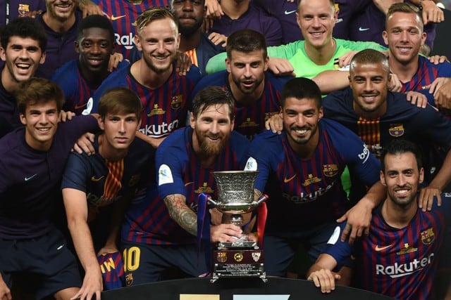 1. FC Barcelona : 13 victorias (1983, 1991, 1992, 1994, 1996, 2005, 2006, 2009,2010, 2011, 2013, 2016, 2018) y 10 derrotas. (AFP)