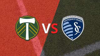 Termina el primer tiempo con una victoria para Portland Timbers vs Sporting Kansas City por 1-0