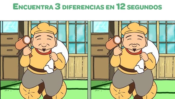 Hay 3 diferencias entre las dos imágenes del hombre japonés. ¿Puedes identificarlos a todos en 12 segundos? (Foto: find the differences JP)