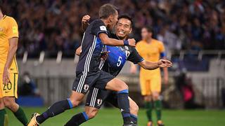 Compró su boleto: Japón es el cuarto clasificado a Rusia 2018 tras vencer a Australia [VIDEO]