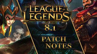 ¡El parche 8.1 de League of Legends ya está aquí! Resumen de los cambios [VIDEO]