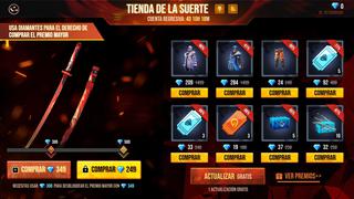 Free Fire: “Tienda de la Suerte” ofrece loot exclusivo con hasta el 85% de descuento