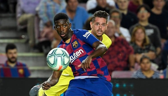 Ousmane Dembélé llegó al Barcelona en 2017 desde el Borussia Dortmund. (LLUIS GENE / AFP)