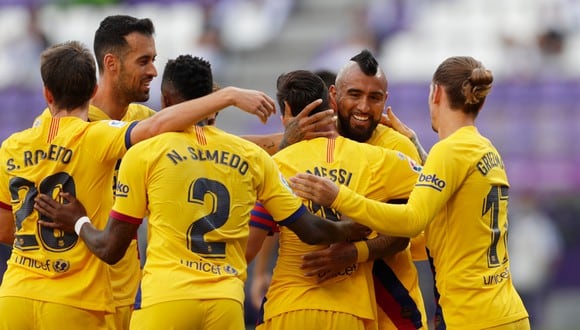 Barcelona vs. Valladolid se enfrentaron en el José Zorrilla por LaLiga. (Foto: AFP)