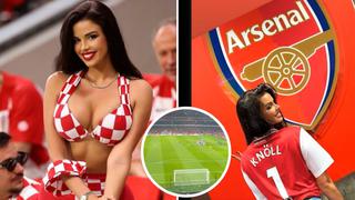 Video viral: Arsenal sorprende a ‘Novia del Mundial’ previo a choque de Premier League