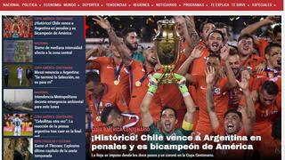 Chile campeón: así informaron sus medios locales el título de Copa América