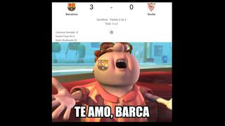 Hubo remontada: los mejores memes de la goleada de Barcelona ante Sevilla por Copa [FOTOS]