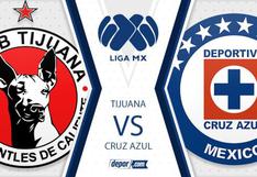Cruz Azul le volteó el partido a Tijuana y está en lo más alto de la Liga MX