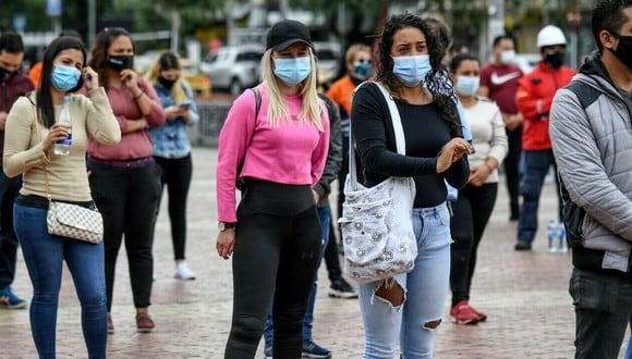 El Minsalud volvió a actualizar los datos de contagiados por COVID-19 en todo el territorio de Colombia. (Foto: AFP)