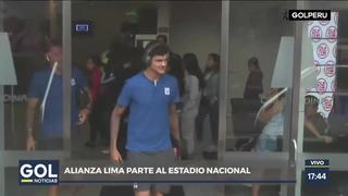 Plantel de Alianza Lima salió del hotel rumbo al Estadio Nacional para medirse ante Sporting Cristal [VIDEO]