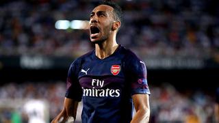 Genio y figura: así fue el 'hat-trick' de Aubameyang ante el Valencia en Mestalla por Europa League [VIDEOS]