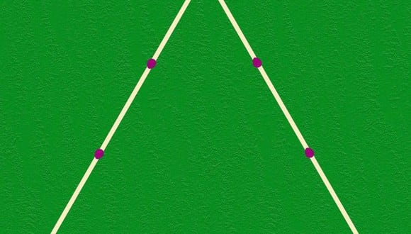 En esta imagen hay varios fósforos. Tienes que mover 3 para formar 3 triángulos del mismo tamaño. (Foto: genial.guru)