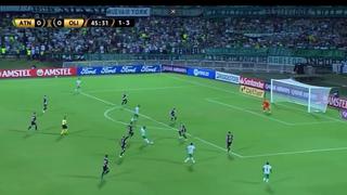Un ‘rifle’ al arco: gol de Andrade para el 1-0 de Atlético Nacional vs. Olimpia [VIDEO]