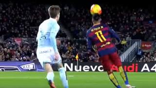 Neymar burló a rival con excepcional 'bicicleta' (VIDEO)