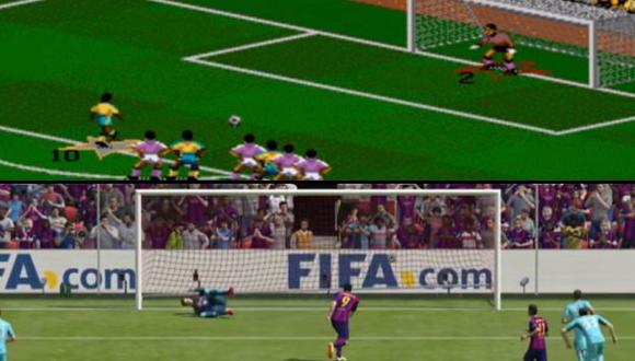 La evolución del juego FIFA. (Foto: Captura de YouTube)