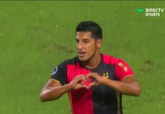 Llegó el primero del ‘Dominó': Arias marcó un golazo en el Melgar vs. Mannucci por Copa Sudamericana [VIDEO]