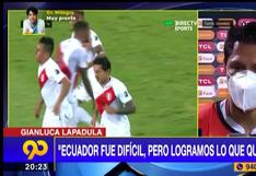 Gianluca Lapadula tras empate contra Ecuador: “Fue un partido muy difícil”