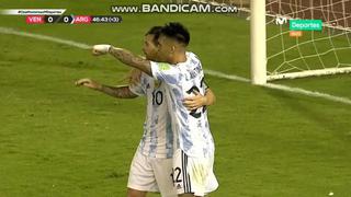 Apareció el ‘Torito’: Lautaro Martínez puso el 1-0 en el Argentina vs. Venezuela [VIDEO]