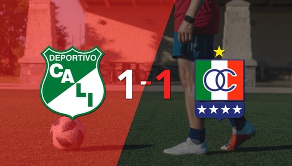 Deportivo Cali y Once Caldas se reparten los puntos y empatan 1-1