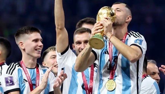Guido Rodríguez se consagró campeón con la Selección Argentina en el Mundial de Qatar 2022. (Foto: Agencias)
