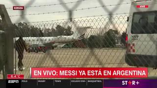 En avión privado: Lionel Messi llegó a Argentina para jugar las Eliminatorias 2026