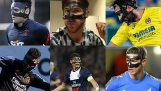 Lapadula se suma a la lista: estrellas del fútbol que han usado máscara para jugar [FOTOS]