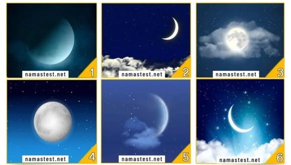 TEST VISUAL | En esta imagen se aprecian varias lunas. Indica la que más te gusta. (Foto: namastest.net)