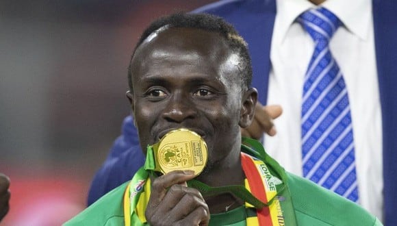 Sadio Mané se consagró campeón de la Copa Africana de Nacional con la Selección de Senegal. (Foto: AFP)