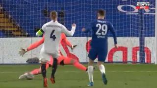 Courtois y le impresionante atajada a Havertz en el Real Madrid vs. Chelsea [VIDEO]