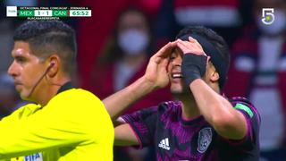 No, a ti no: Raúl Jiménez anotó el 2-1 del México vs. Canadá, pero fue anulado [VIDEO]