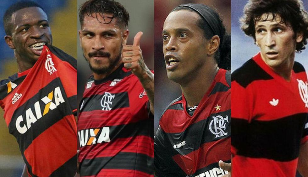 Mucha historia: Paolo Guerrero, Vinicius Junior y otras estrellas que jugaron en Flamengo [FOTOS]