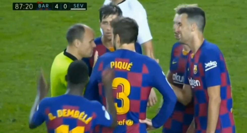 Barcelona vs Sevilla EN VIVO: la tarjeta roja a Ousmane Dembélé por reclamar en Camp Nou | VIDEO ...