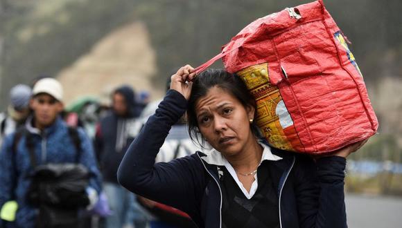 La imagen de los migrantes venezolanos caminando por la carretera panamericana rumbo a otros países de Sudamerica se hicieron icónicas.