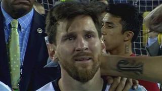 Acéptalo, también te conmoviste: el día más triste en la carrera de Messi tras un Argentina-Chile