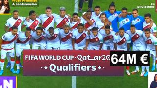 ¿Cuál es el costo de la selección peruana y qué futbolistas son los de mayor valor?