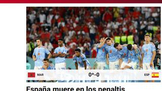 “España muere en los penales”: la reacción de la prensa internacional tras la sorpresa en el Mundial [FOTOS]