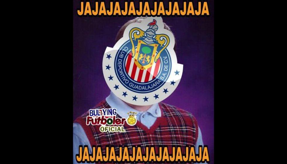 Los mejores memes que dejó la goleada a Chivas.