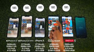 Apple XS Max vs. Samsung Galaxy Note 9: ¿Cuál tiene la mejor batería? [VIDEO]