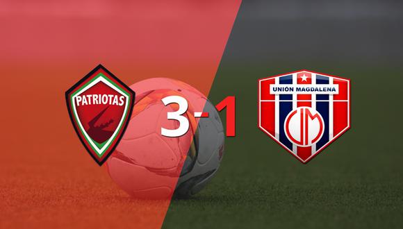 Patriotas FC logró sacar el triunfo ante U. Magdalena con triplete de Cristian Barrios