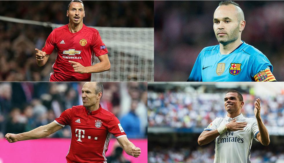 Los cracks del fútbol europeo que terminan su contrato en el 2017. (Getty Images)