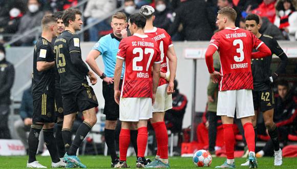 Bayern Munich jugó con 12 jugadores ante Friburgo y la victoria está en peligro. (Foto: Getty Images)