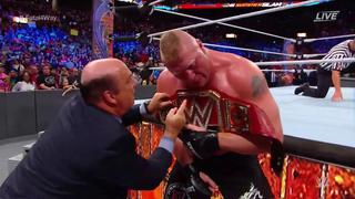 Se queda en la WWE: Brock Lesnar retuvo el título universal en SummerSlam 2017 [VIDEO]