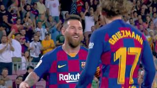 ¿Quién dijo que no eran amigos? La efusiva celebración de Messi y Griezmann en el 1-0 del Barza [VIDEO]