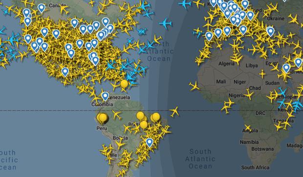 Coronavirus | Radar | Mapa | Conoce el estado de vuelos están viajando en tiempo real en vivo durante la cuarentena por el covid-19 | Flights | Consulta el estado y