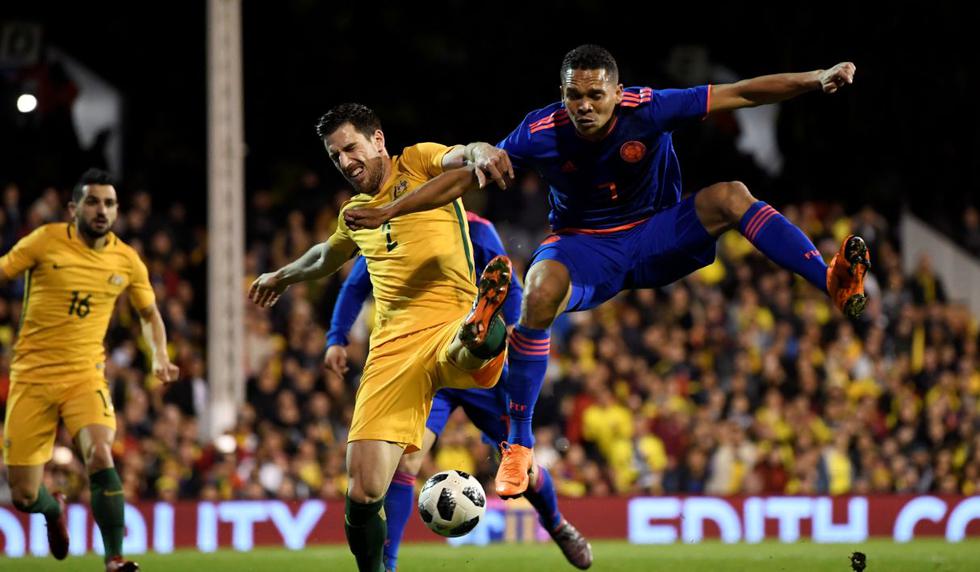 Colombia y Australia empataron 0-0 en partido amistoso previo al Mundial Rusia 2018. (Agencias)