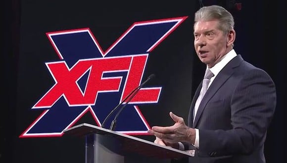 XFL, la empresa de fútbol americano de Vince McMahon, suspendió sus operaciones y tampoco regresaría el próximo año por culpa del coronavirus. (XFL)